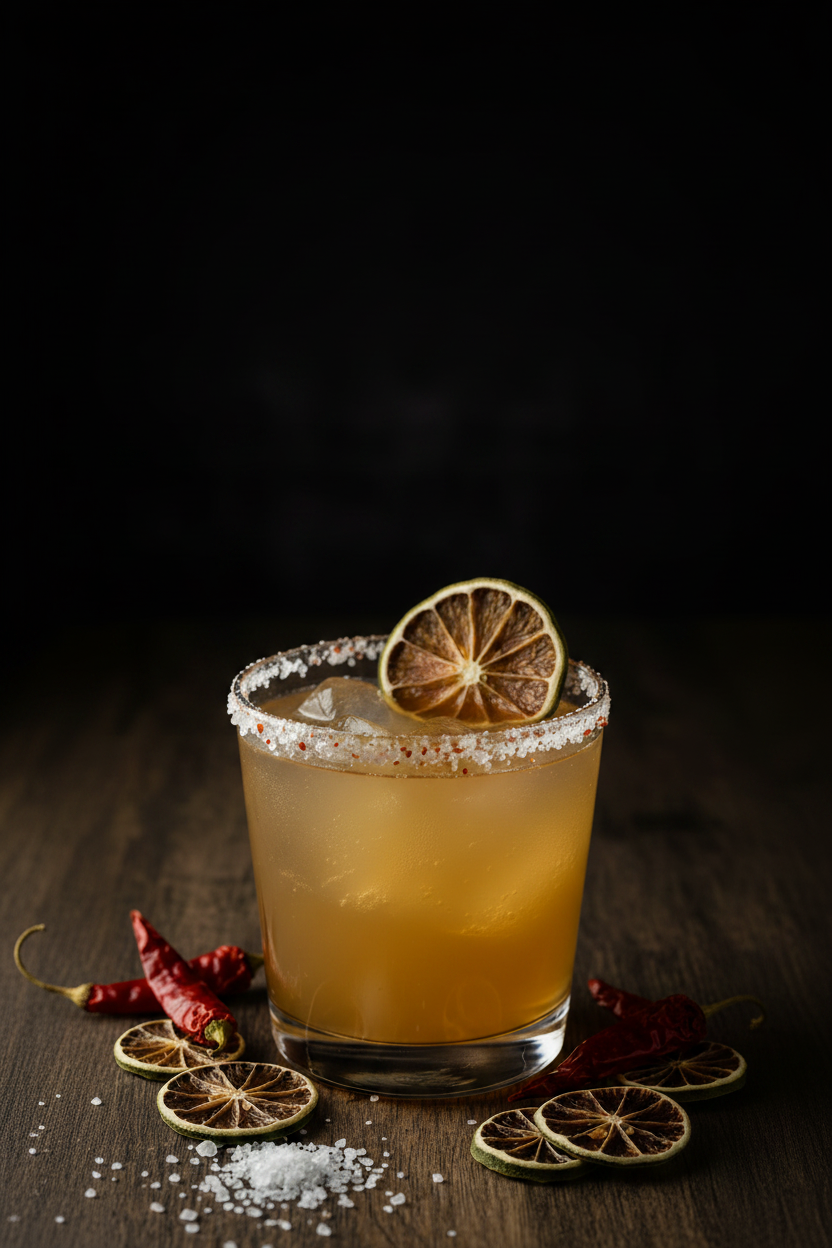 Dehydrated Lime Spicy Margarita